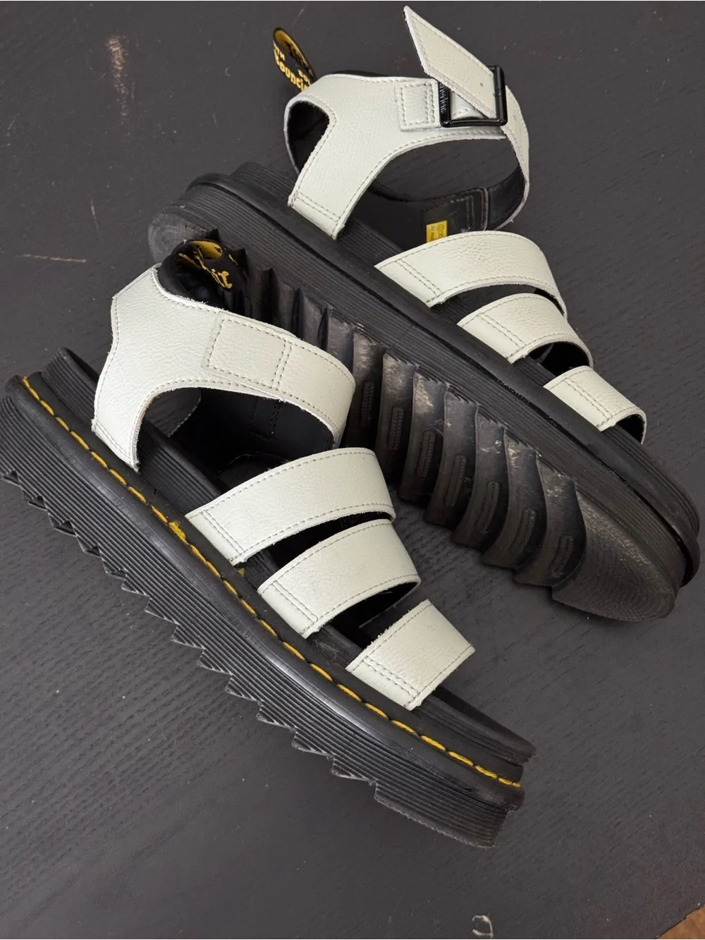 Dr. Martens Blaire Platform Sandals Men Sz 8 XLNT